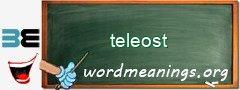 WordMeaning blackboard for teleost
